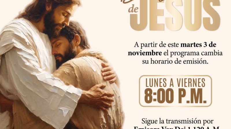 La Emisora Vox Dei anuncia cambio de horario del programa En los Brazos de Jesús